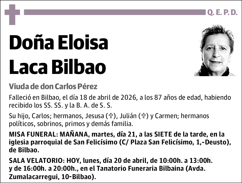 Eloisa Laca Bilbao