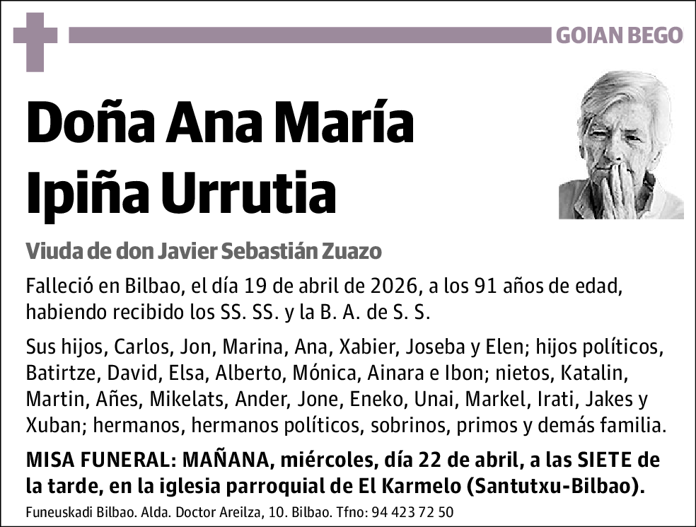 Ana María Ipiña Urrutia