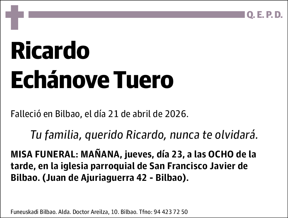 Ricardo Echánove Tuero