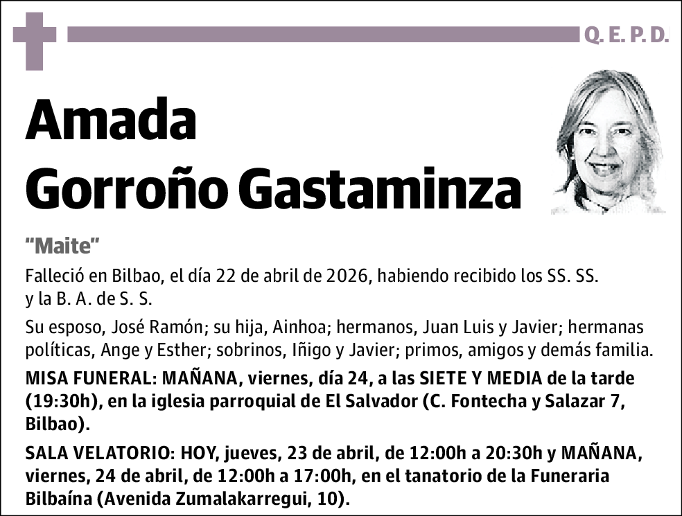 Amada Gorroño Gastaminza