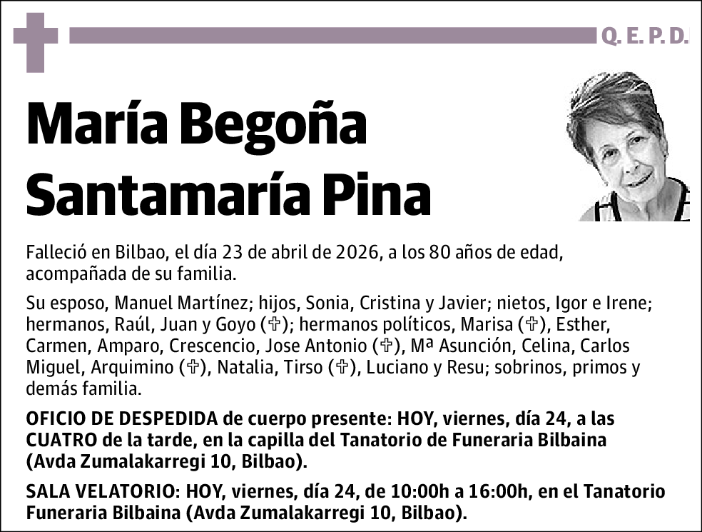 María Begoña Santamaría Pina