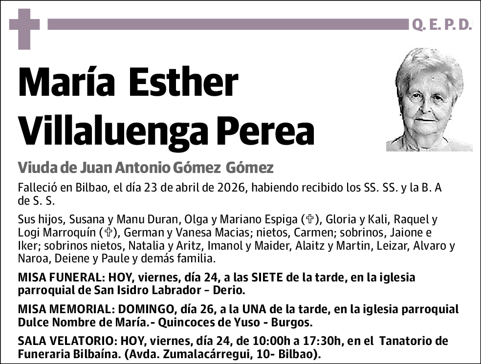 María Esther Villaluenga Perea