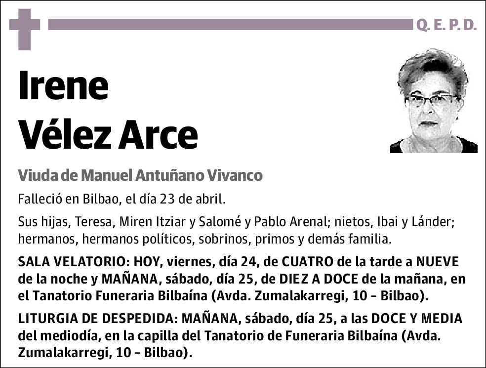Irene Vélez Arce