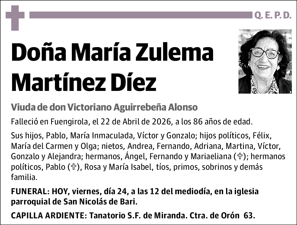María Zulema Martínez Díez