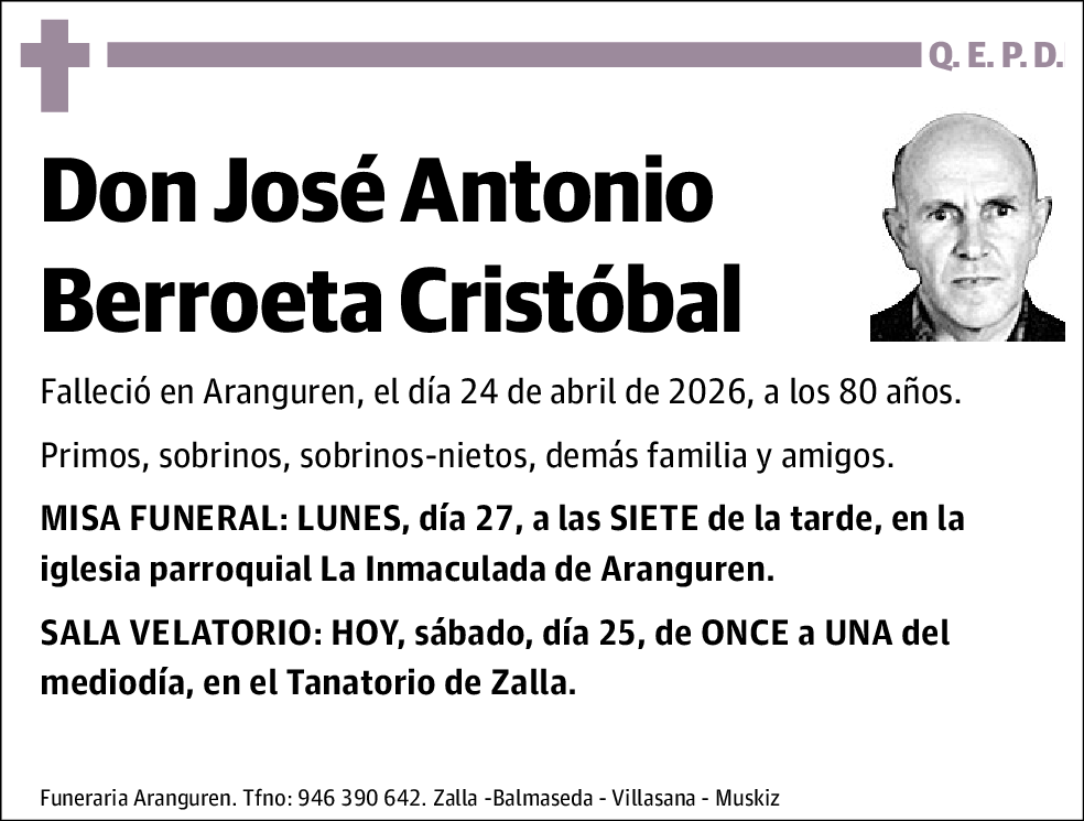 José Antonio Berroeta Cristóbal