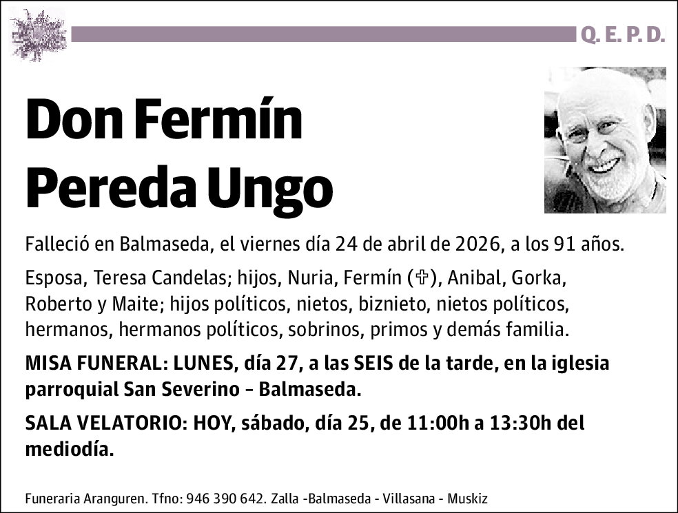 Fermín Pereda Ungo