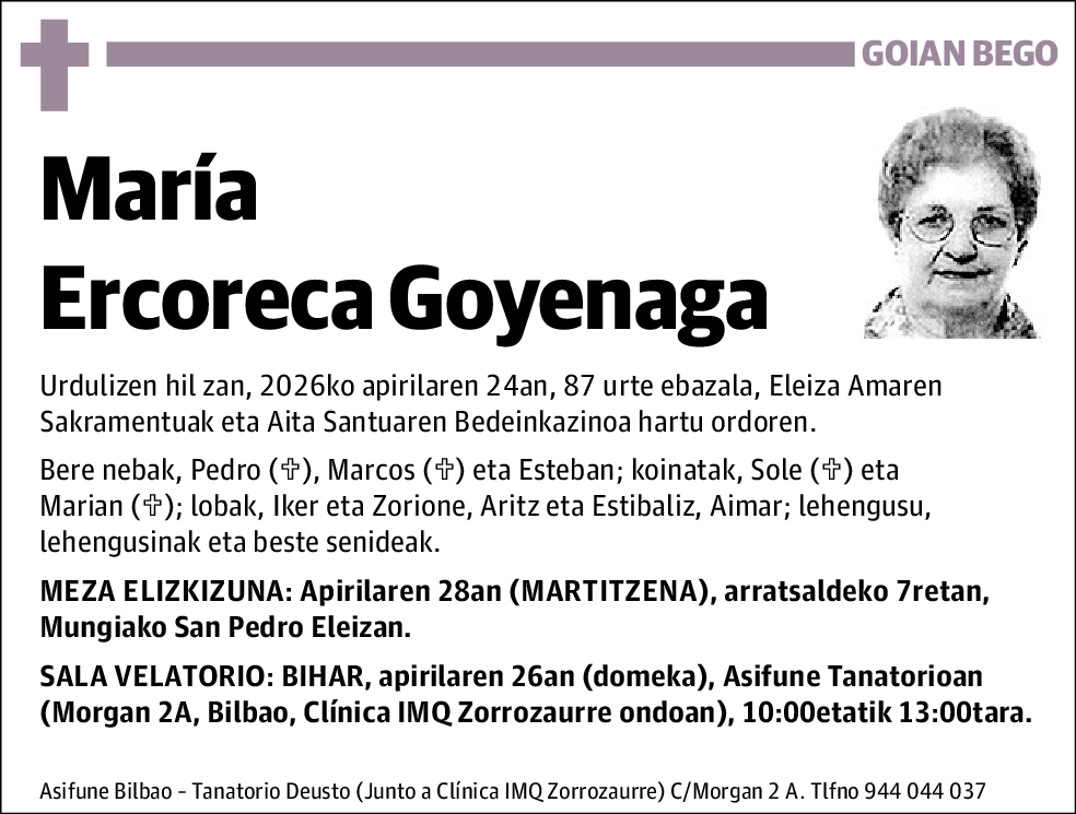 María Ercoreca Goyenaga