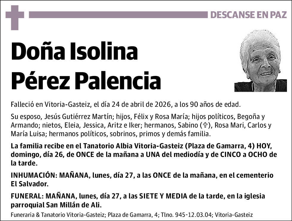 Isolina Perez Palencia