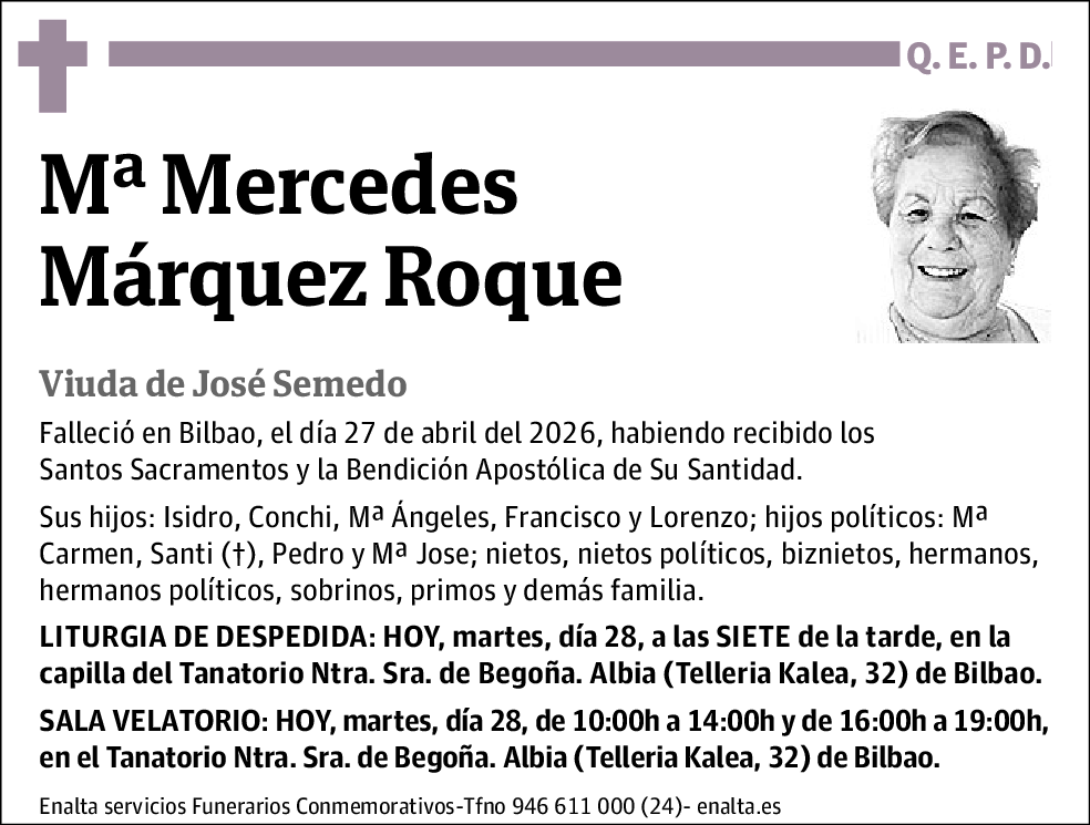 Mª Mercedes Márquez Roque
