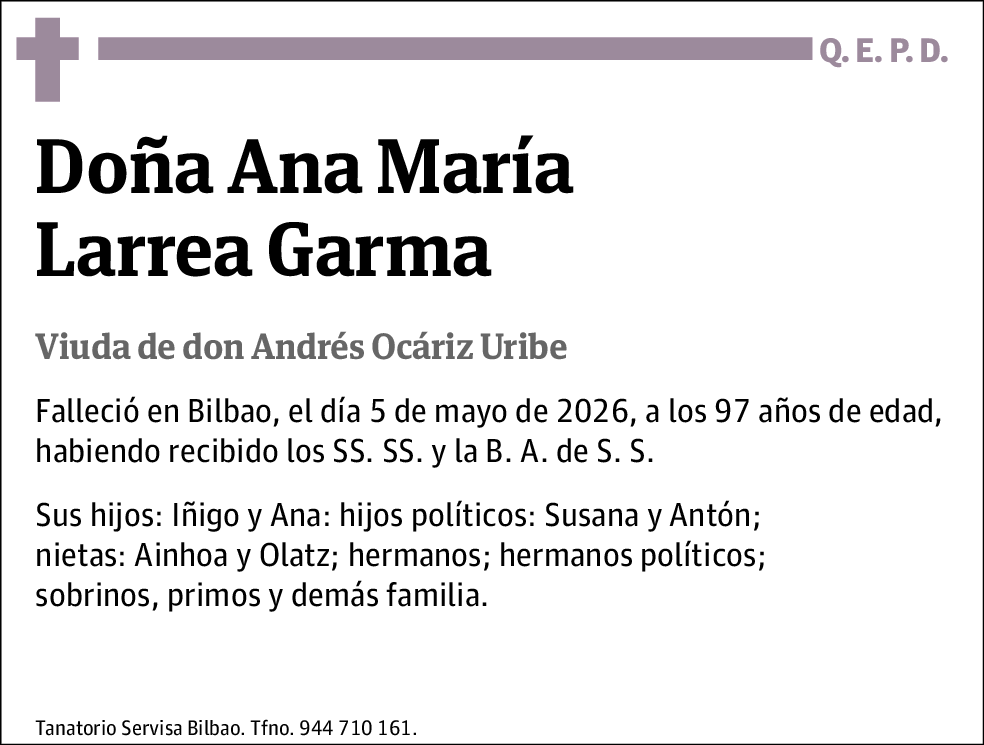 Ana Maria Larrea Garma