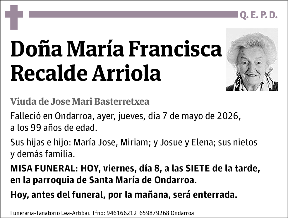 María Francisca Recalde Arriola