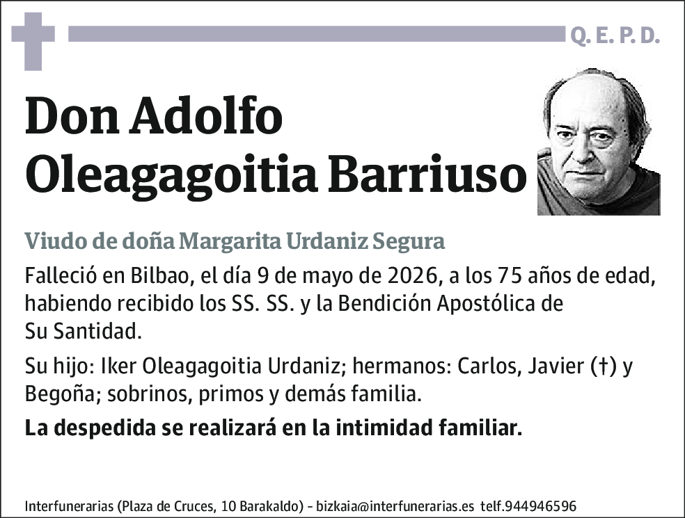 Adolfo Oleagagoitia Barriuso