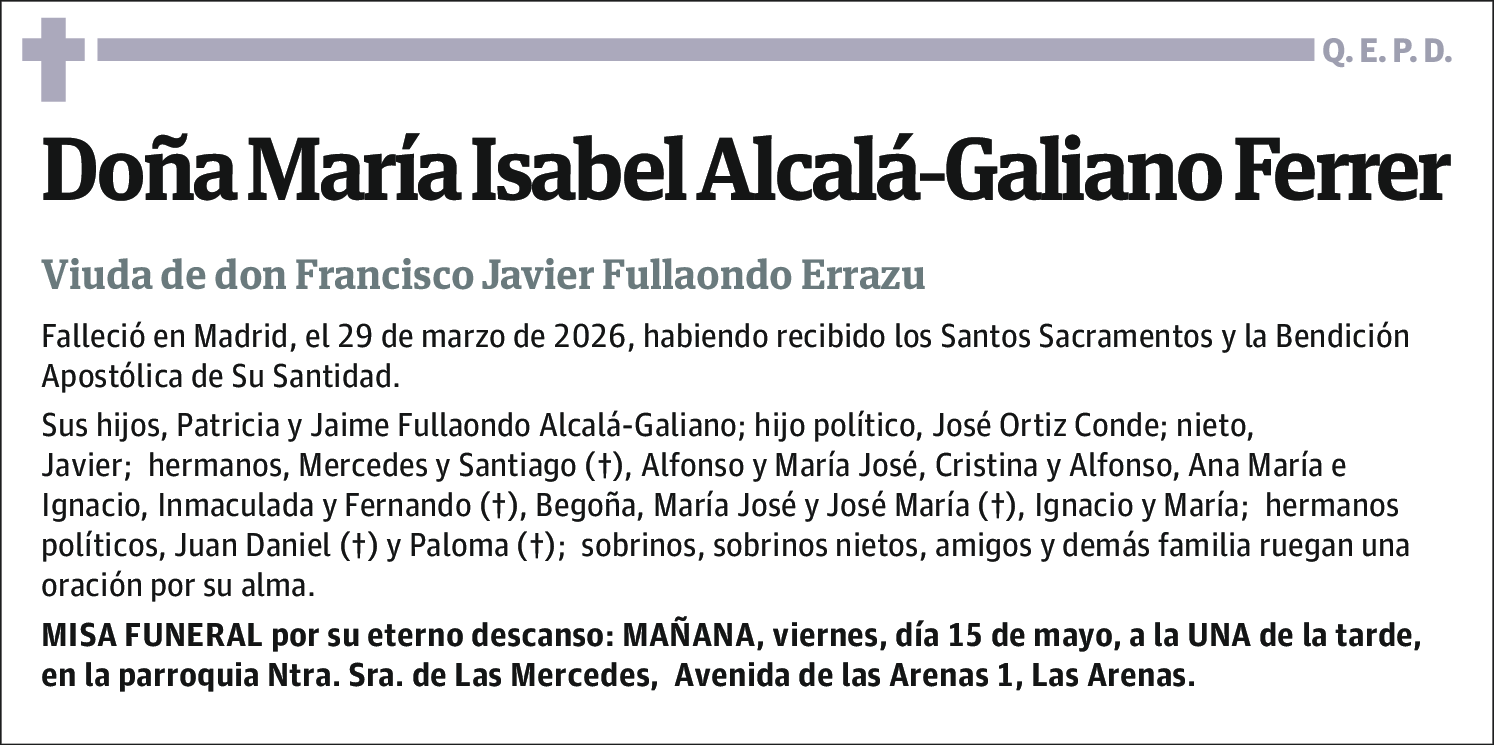 María Isabel Alcalá-Galiano Ferrer