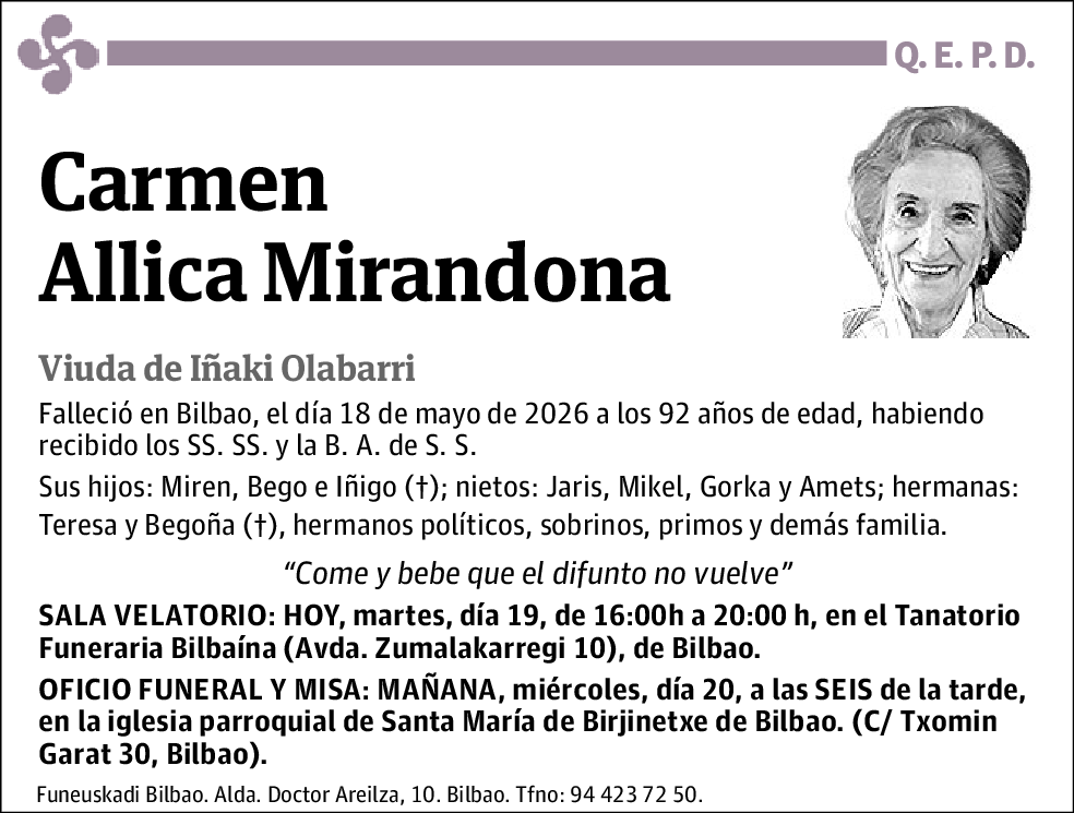 Carmen Allica Mirandona