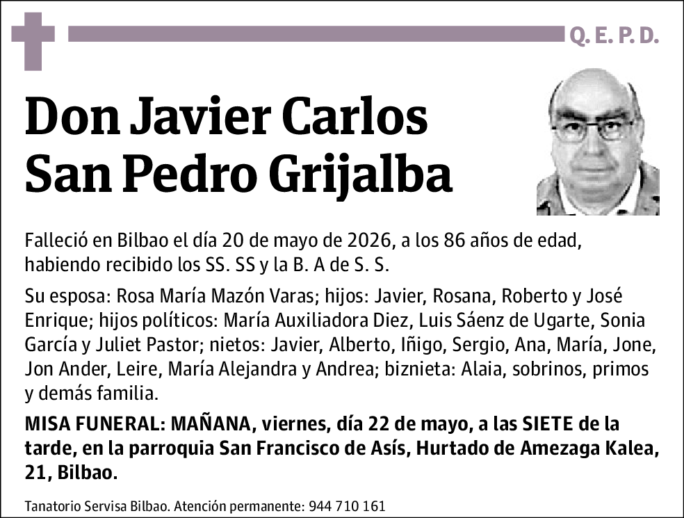 Javier Carlos San Pedro Grijalba