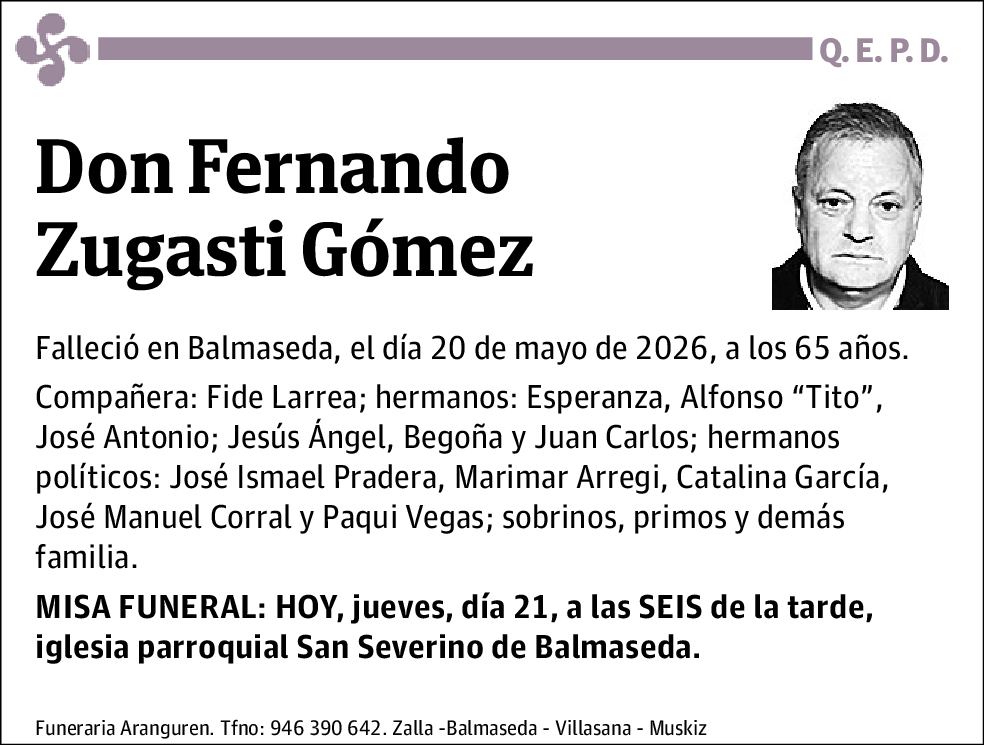 Fernando Zugasti Gómez