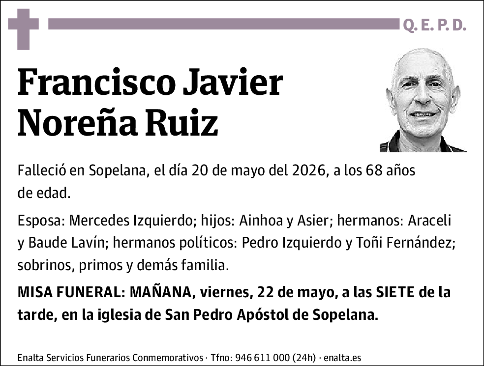 Francisco Javier Noreña Ruiz
