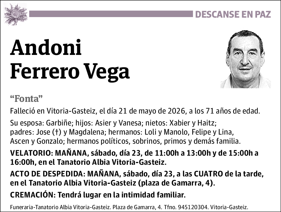 Andoni Ferrero Vega
