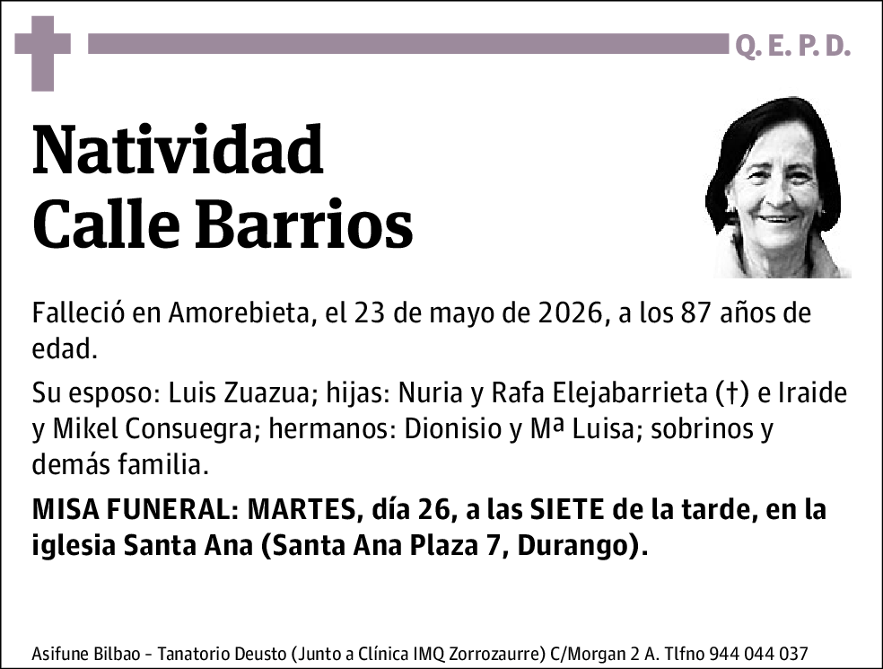 Natividad Calle Barrios