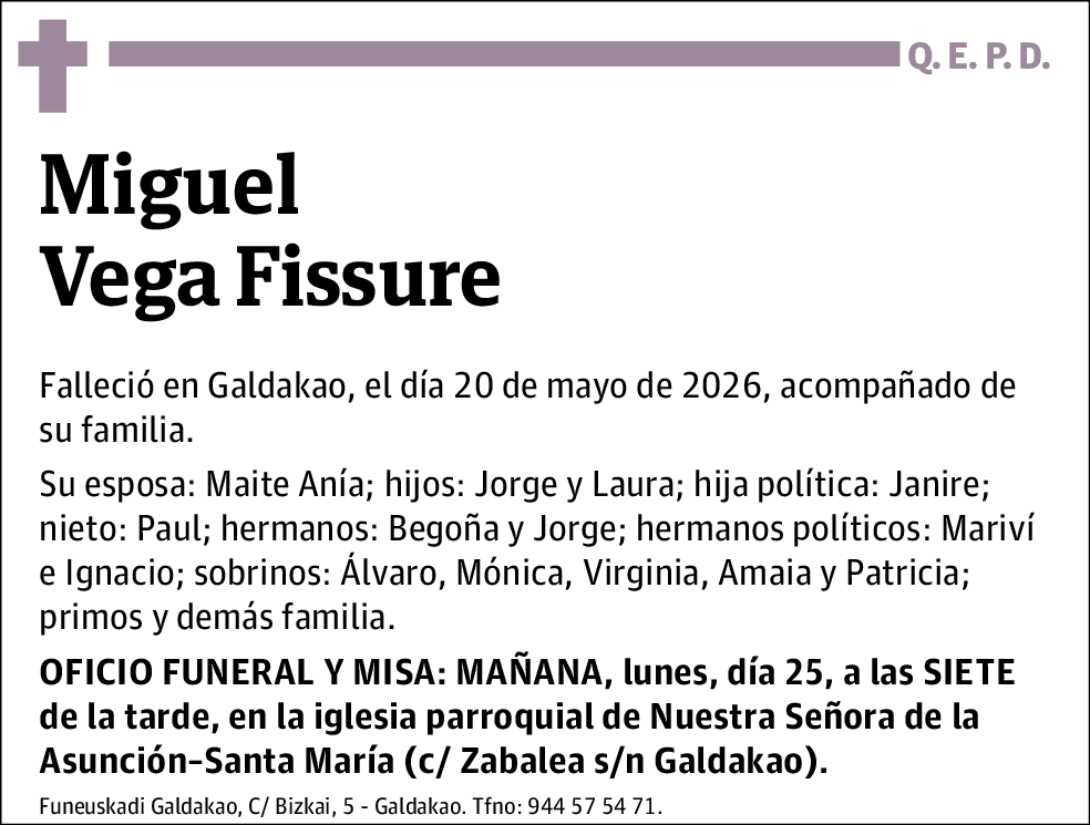 Miguel Vega Fissure