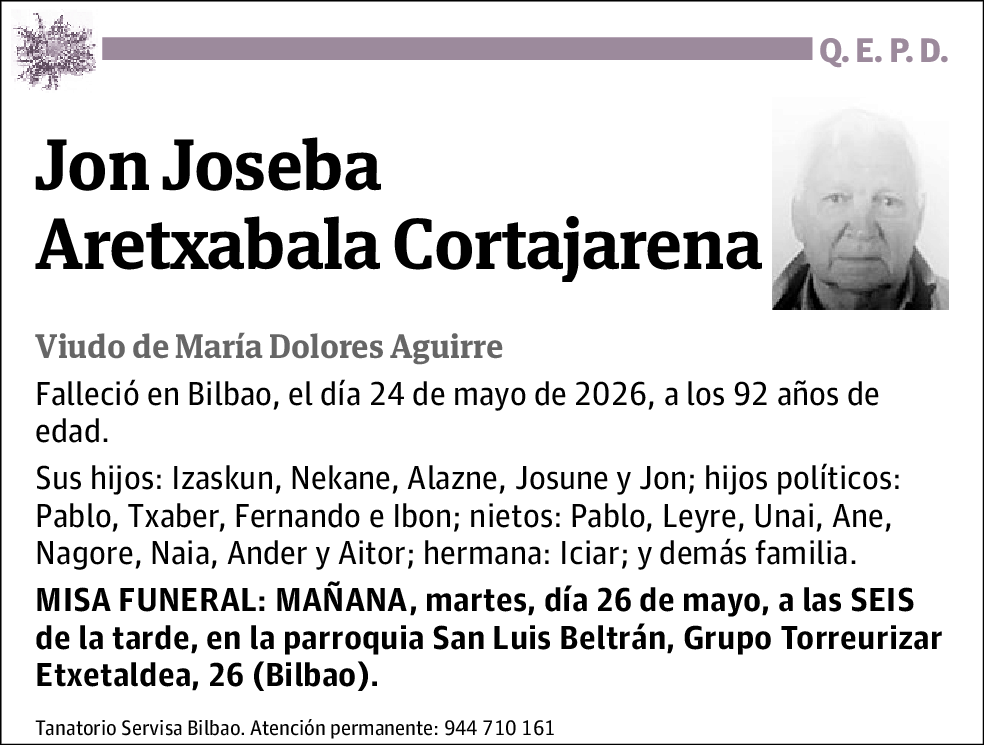 Jon Joseba Aretxabala Cortajarena