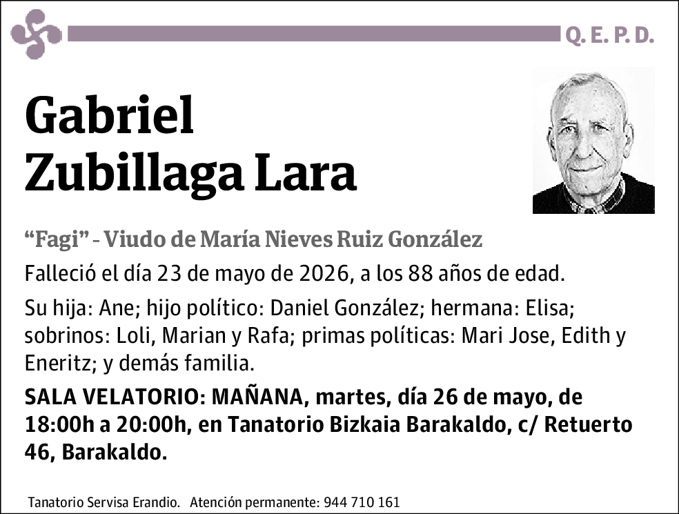 Gabriel Zubillaga Lara