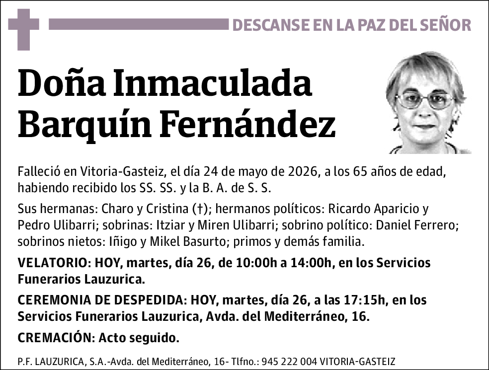 Inmaculada Barquin Fernandez