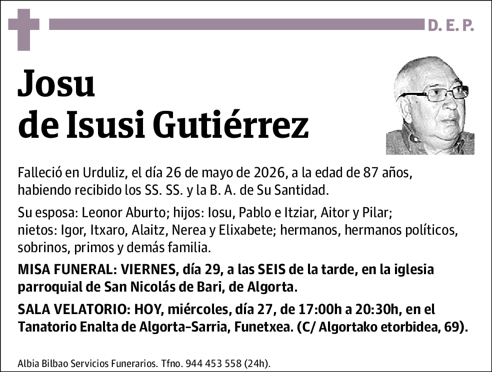 Josu De Isusi Gutiérrez
