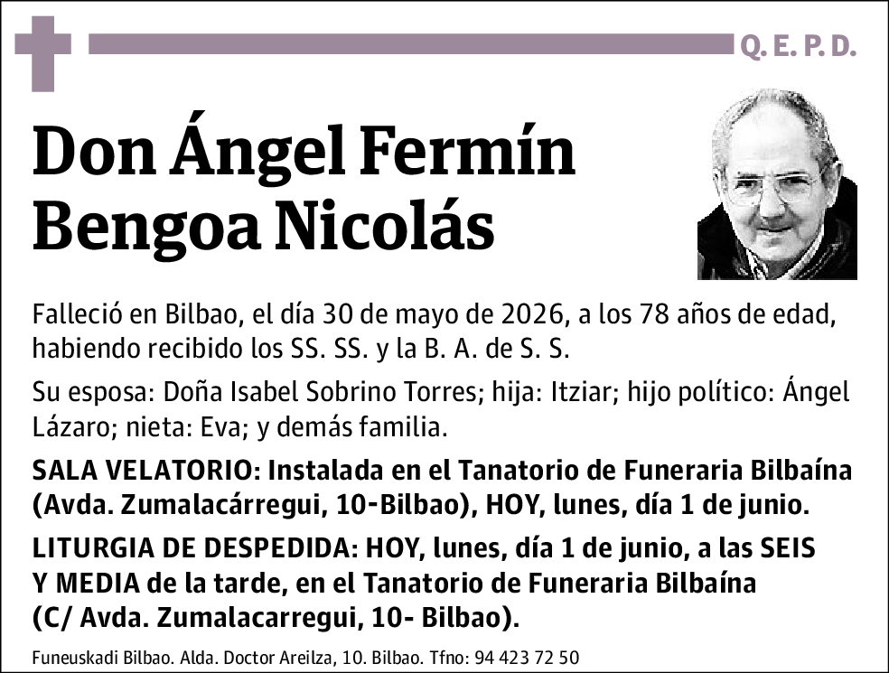 Ángel Fermín Bengoa Nicolás