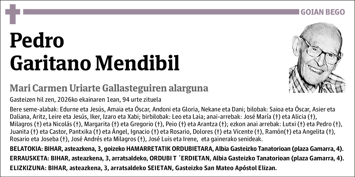 Pedro Garitano Mendibil