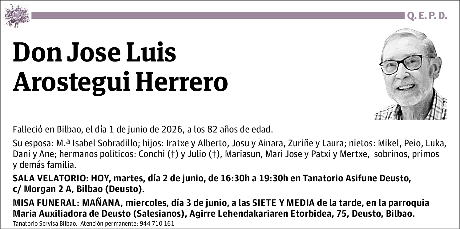 Jose Luis Arostegui Herrero