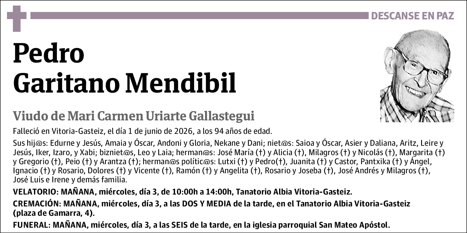 Pedro Garitano Mendibil