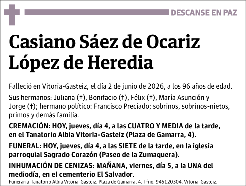 Casiano Sáez de Ocariz López de Heredia
