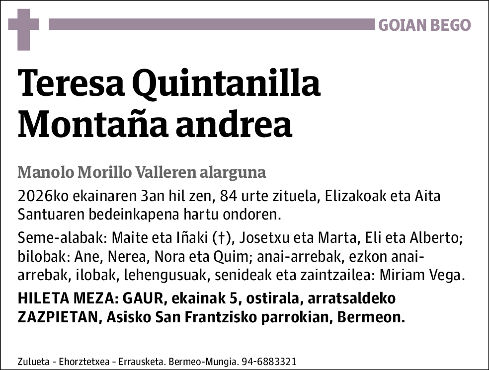 Teresa Quintanilla Montaña