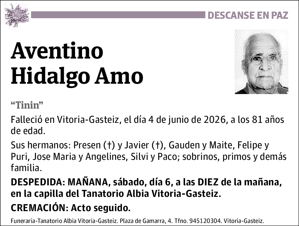 Aventino Hidalgo Amo