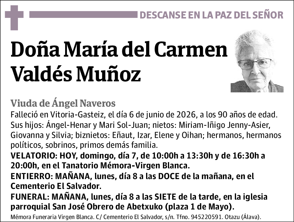 María Del Carmen Valdés Muñoz