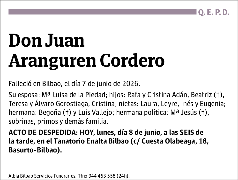 Juan Aranguren Cordero