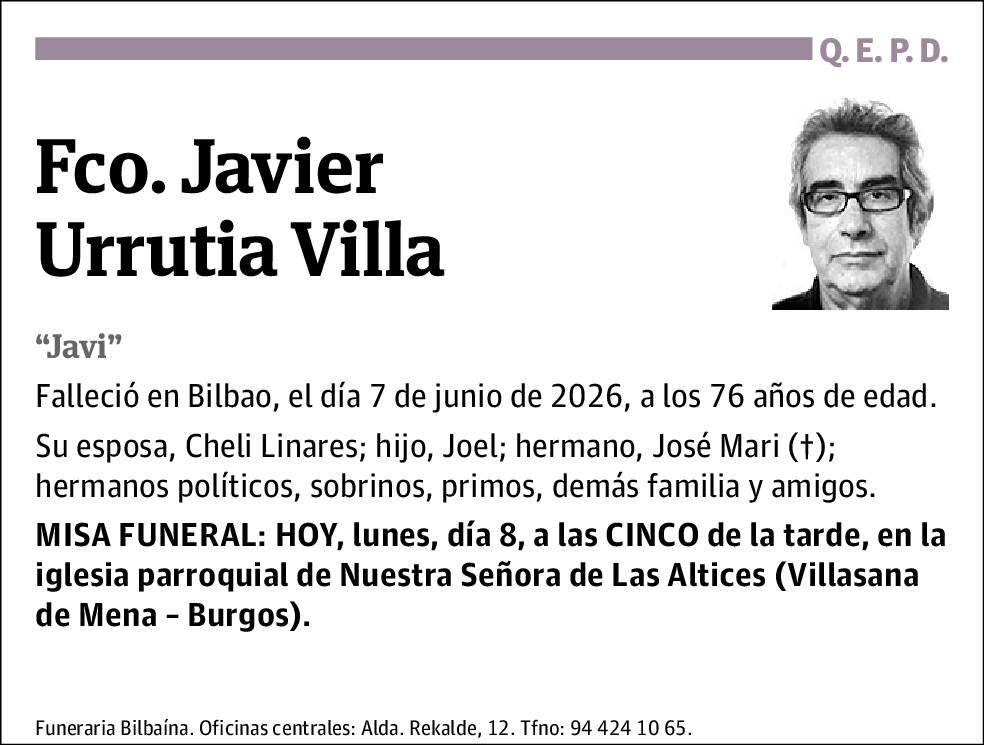 Francisco Javier Urrutia Villa
