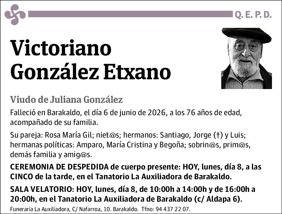 Victoriano Gonzalez Etxano
