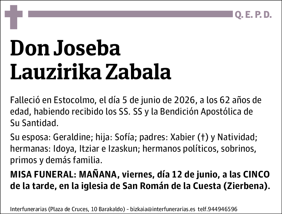 Joseba Lauzurika Zabala