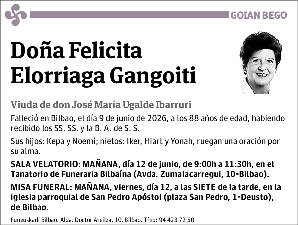 Felicita Elorriaga Gangoiti