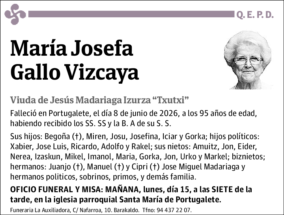 María Josefa Gallo Vizcaya