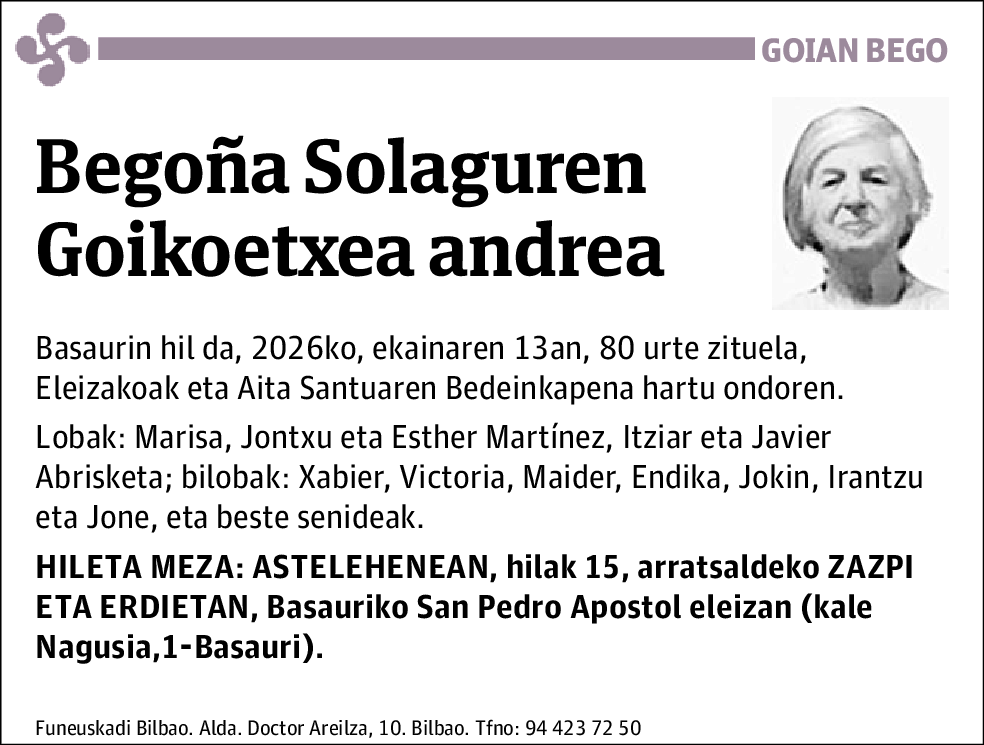 Begoña Solaguren Goikoetxea