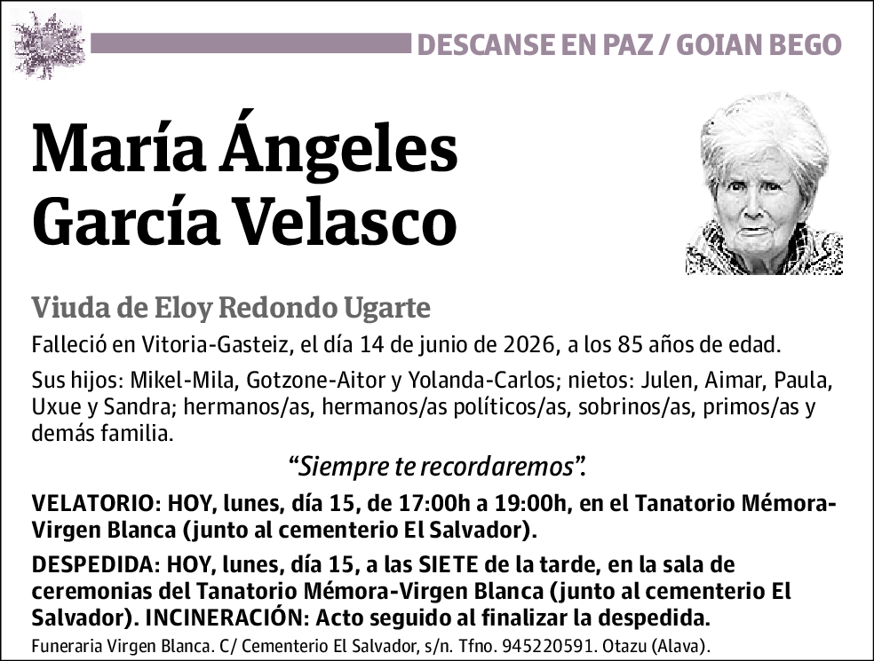 María Ángeles García Velasco