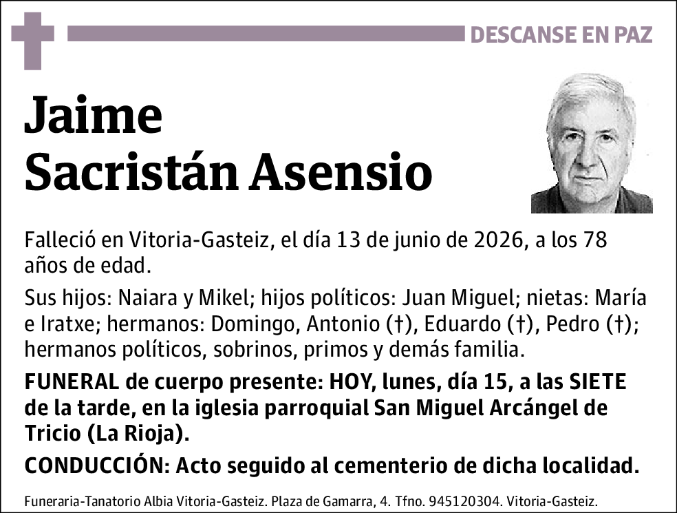 Jaime Sacristán Asensio