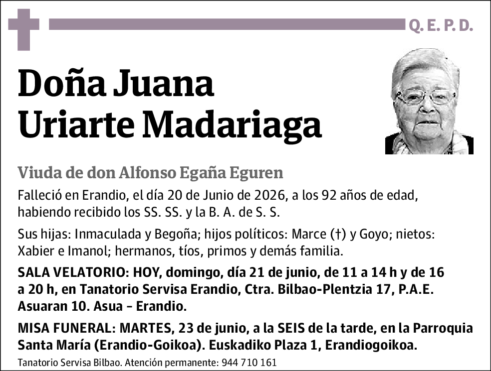 Juana Uriarte Madariaga