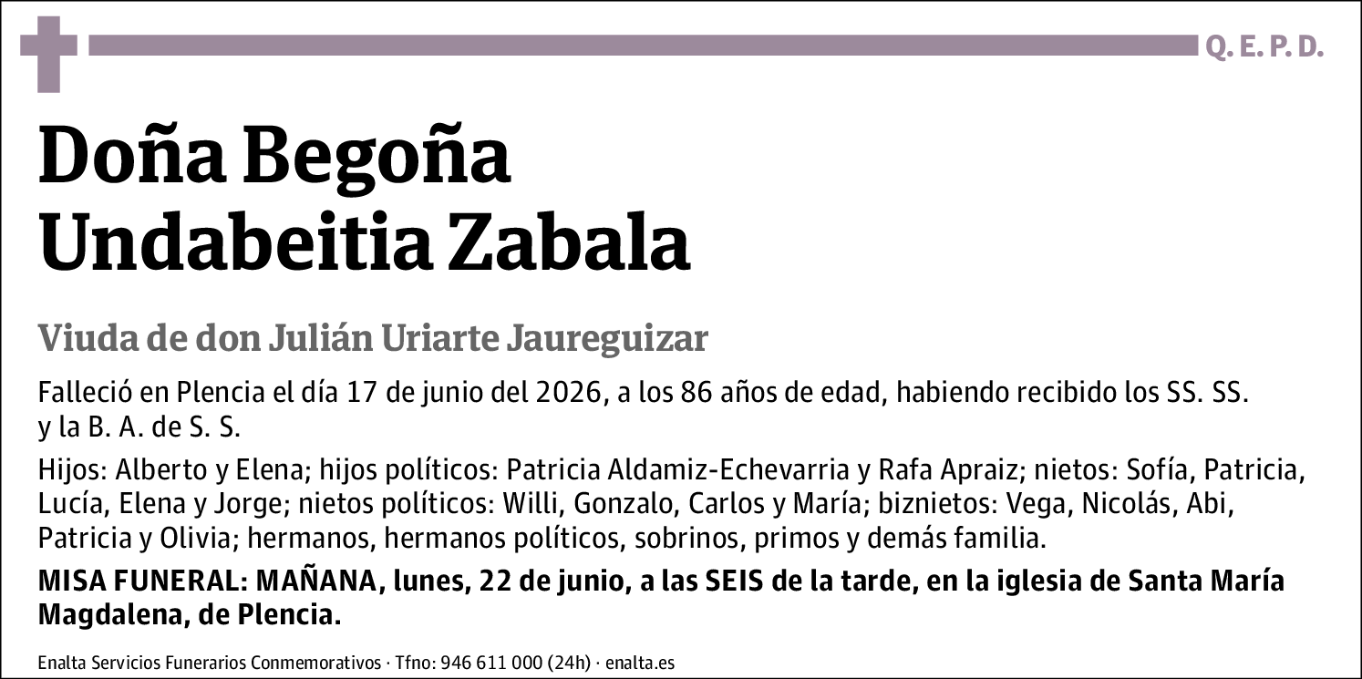 Begoña Undabeitia Zabala