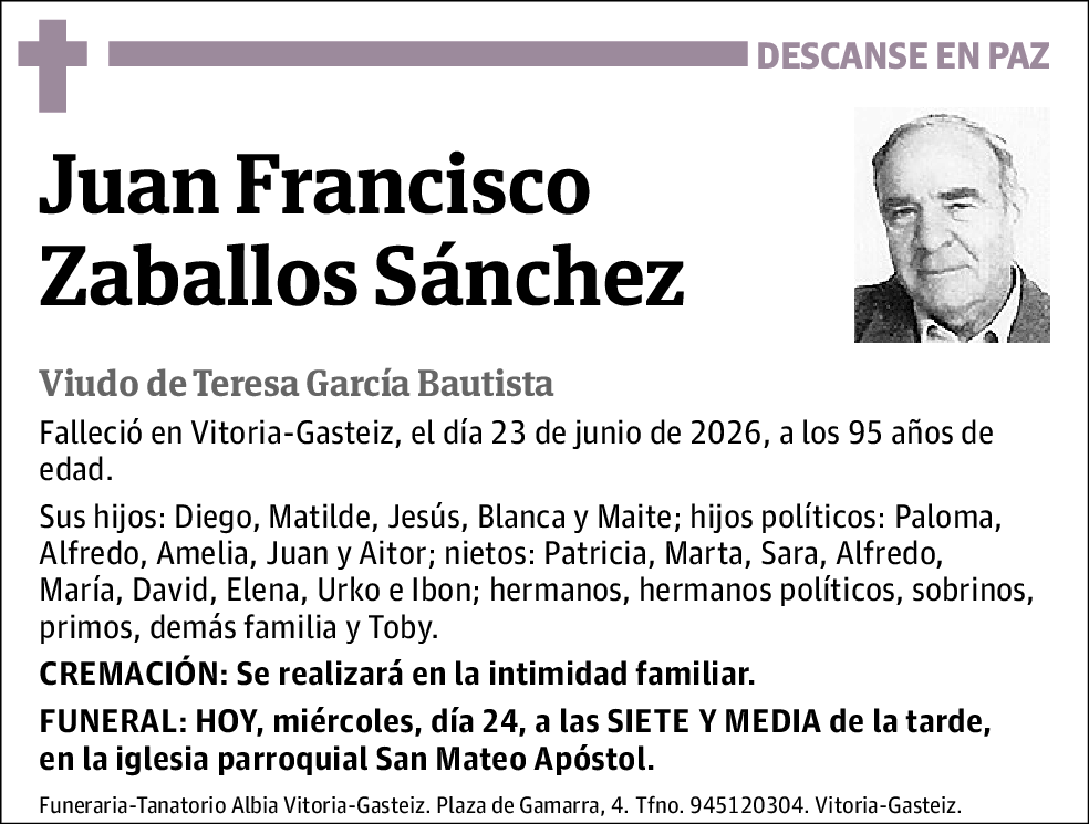 Juan Francisco Zaballos Sánchez