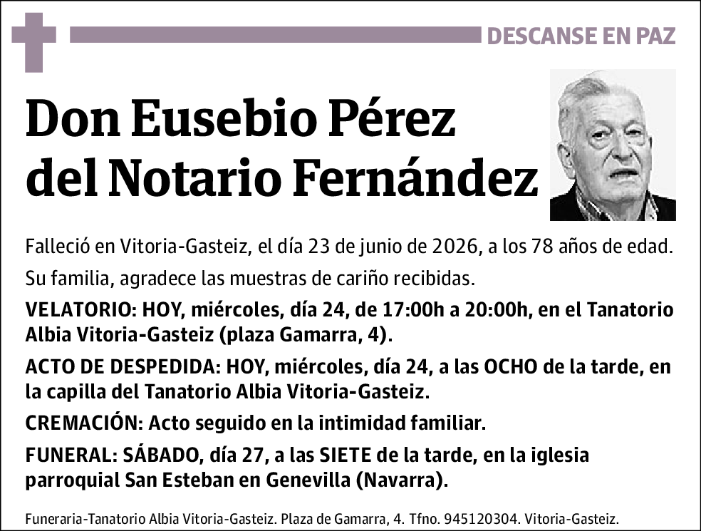 Eusebio Pérez del Notario Fernández