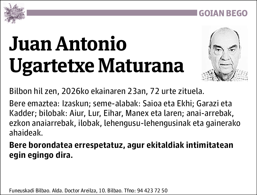 Juan Antonio Ugartetxe Maturana